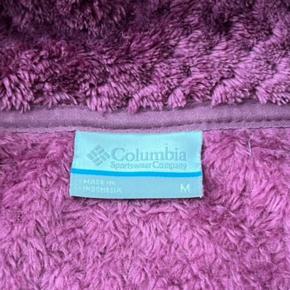 Columbia Women's Fireside II Sherpa Full Zip  Size: M marionberry purple - Picture 4 of 8